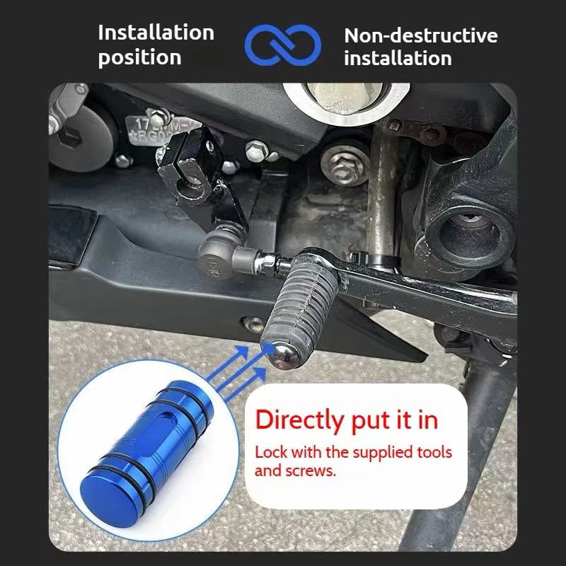 オートバイギアシフトレバーペダルチップエクステンションブレー - Motorcycle Gear Lever Extender のレビューと価格